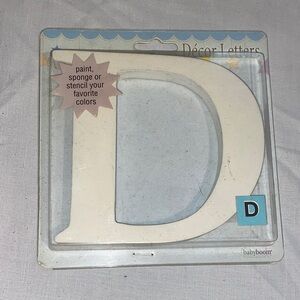 White Décor Letter 'D'